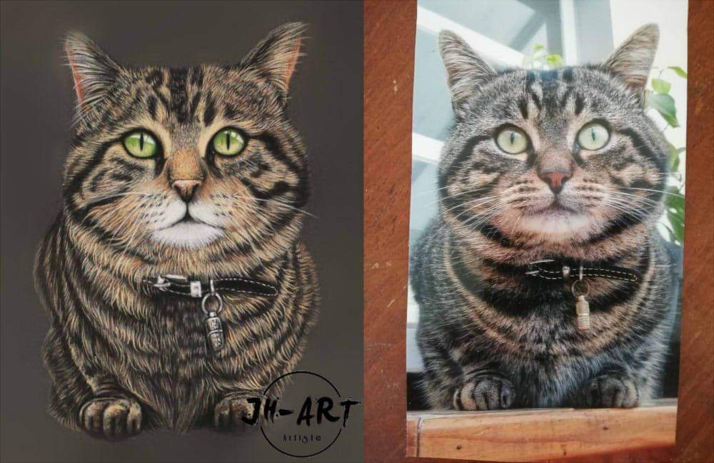 PASTEL portrait animalier 18x24cm