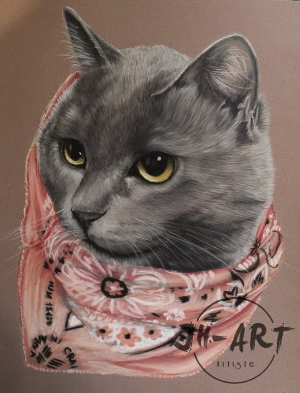 PASTEL portrait animalier 30x40cm